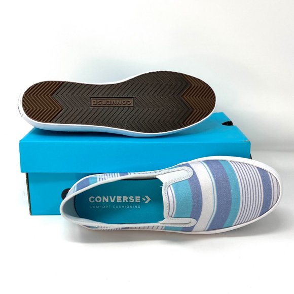 Converse Rio Slip On Blue Canvas Women’s 564330F - Picture 3 of 10